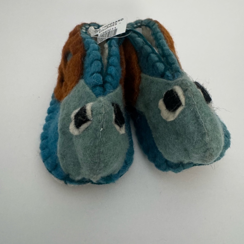 NWT 100% Wool Baby Booties Turtles Zooties Silk Road Bazaar 0-12 months